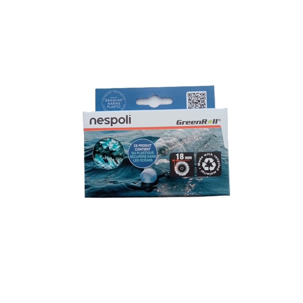 2 recharges Greenroll surfaces tres rugueuses 110mm - NESPOLI - 25128110