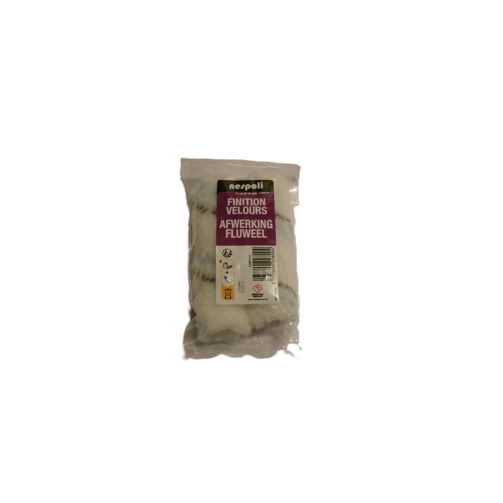 Lot de 2 mini-manchons finition velours 110 mm - NESPOLI - 25267110