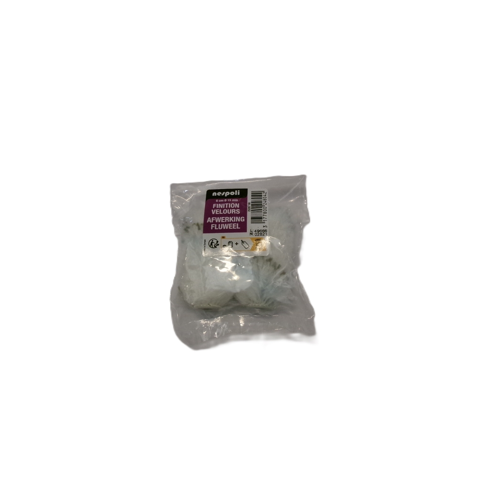 Lot de 2 mini-manchons finition velours 60 mm - NESPOLI - 25267 60