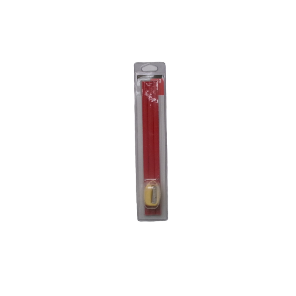 Lot de 3 crayons de charpentier + taille crayon - NESPOLI - 258693