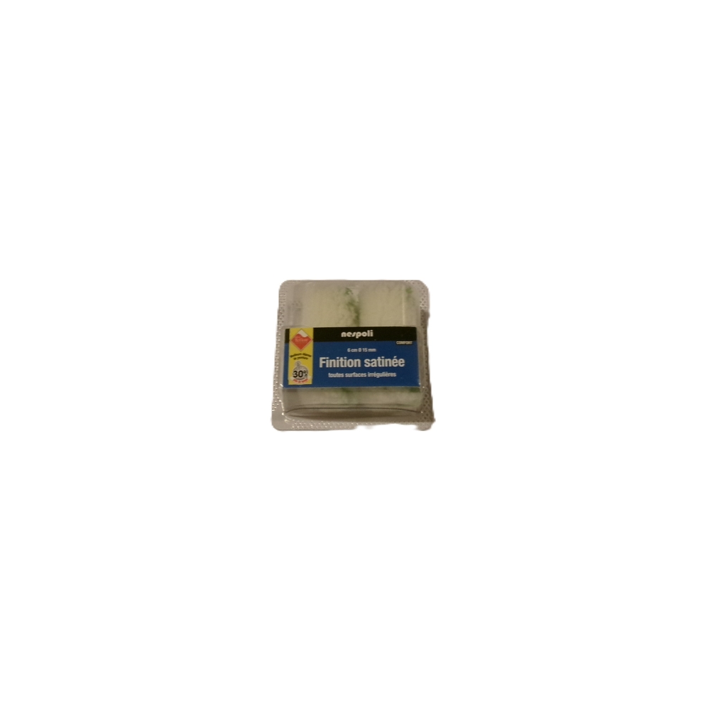 Lot de 2 mini-manchons Teflon finition satinée pour surfaces irrégulières 60 mm - NESPOLI - 26179060