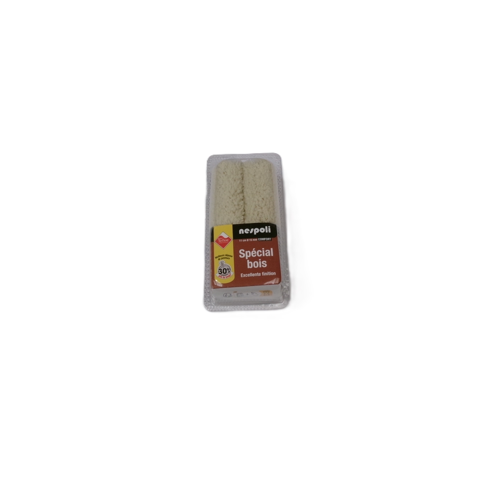 Lot de 2 mini-manchons Teflon spécial bois et produits fluides 110 mm - NESPOLI - 27168110