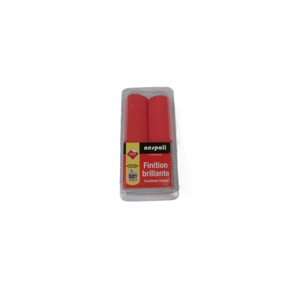 Lot de 2 mini-manchons Teflon finition brillante pour surfaces lisses 110 mm - NESPOLI - 27170110