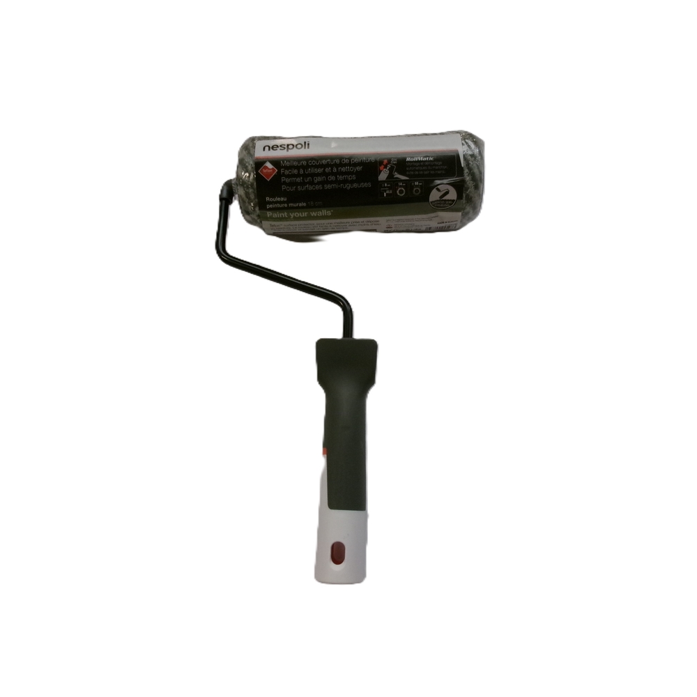 Rouleau Rollmatic pour murs et plafonds surfaces peu rugueuses 180 mm - NESPOLI - 27202180