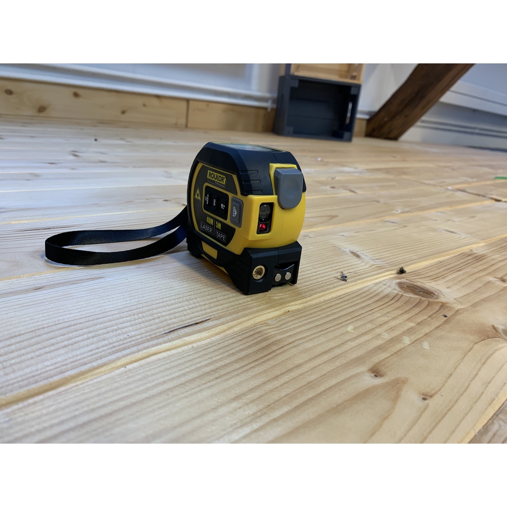 Mètre ruban 5m + télémètre laser 40m - ROULOR - 290100