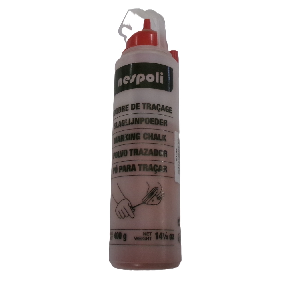 Biberon de poudre à tracer rouge 200g - NESPOLI - 291163