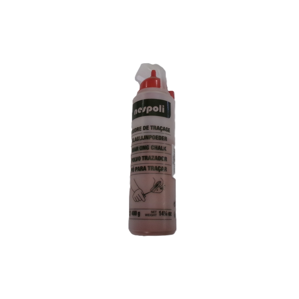 Biberon de poudre à tracer rouge 400g - NESPOLI - 291164