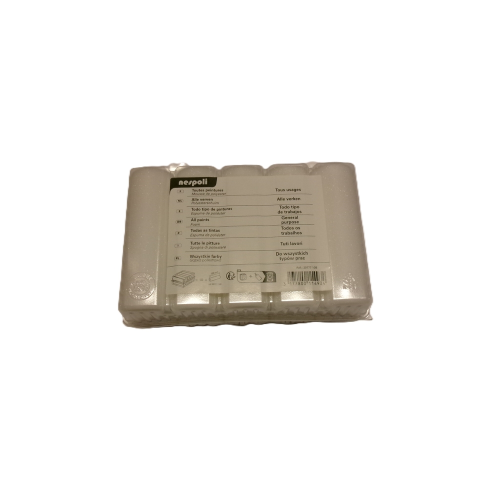 Boite de 10 mini-manchons mousse tous travaux 110 mm - NESPOLI - 2977710B