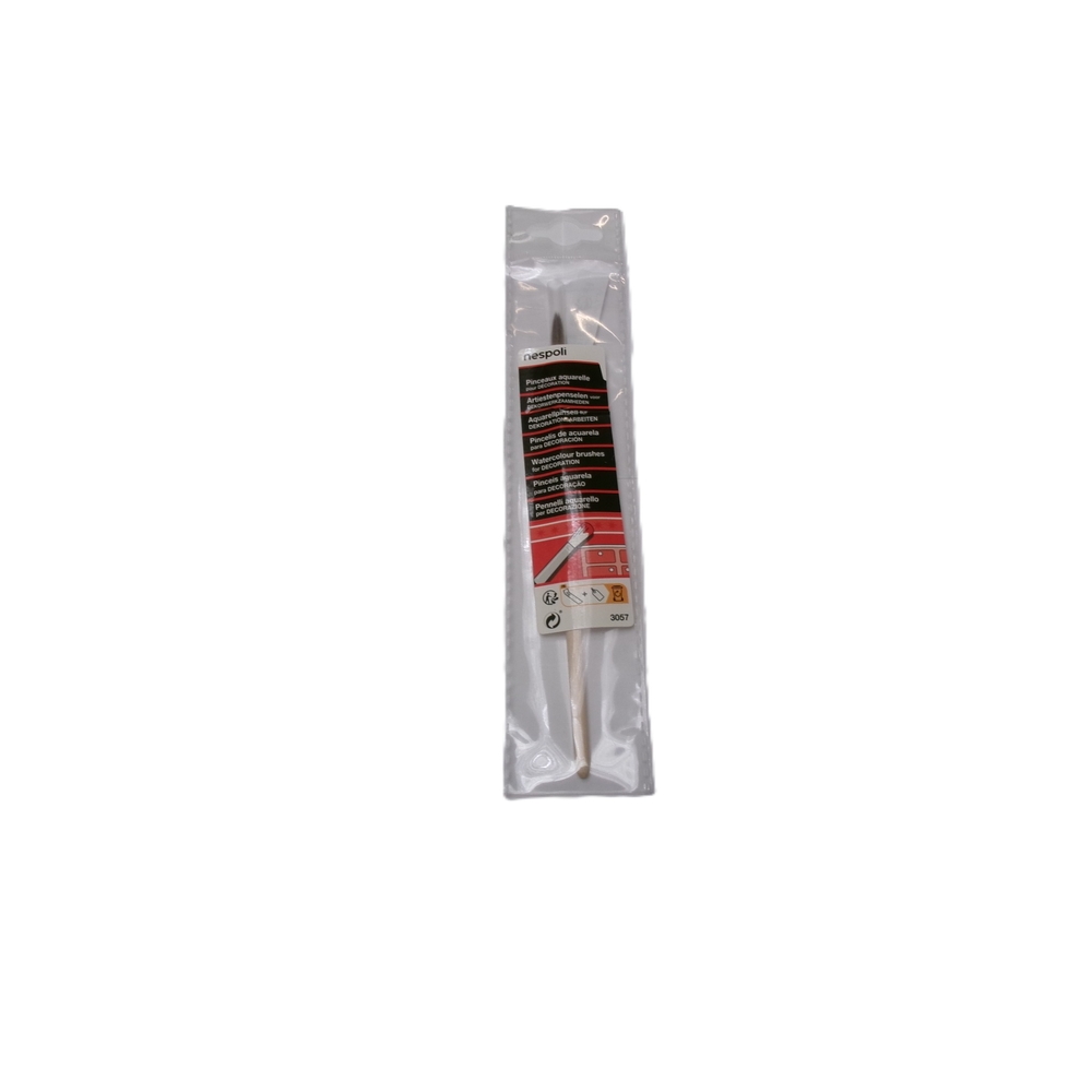 Pinceau aquarelle n°12 poils de poney - NESPOLI - 3057 12