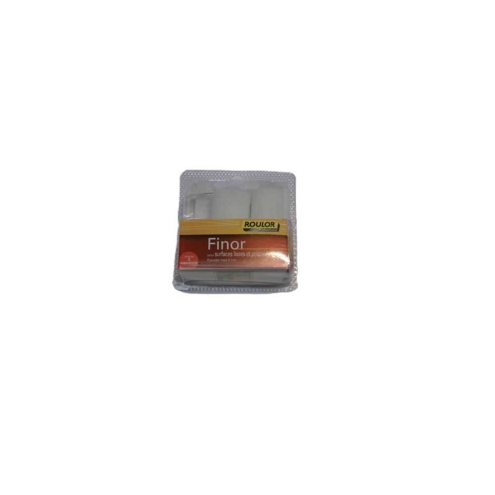 Lot de 2 mini-manchons Finor 60 mm pour surfaces lisses et préparées - ROULOR - 317160