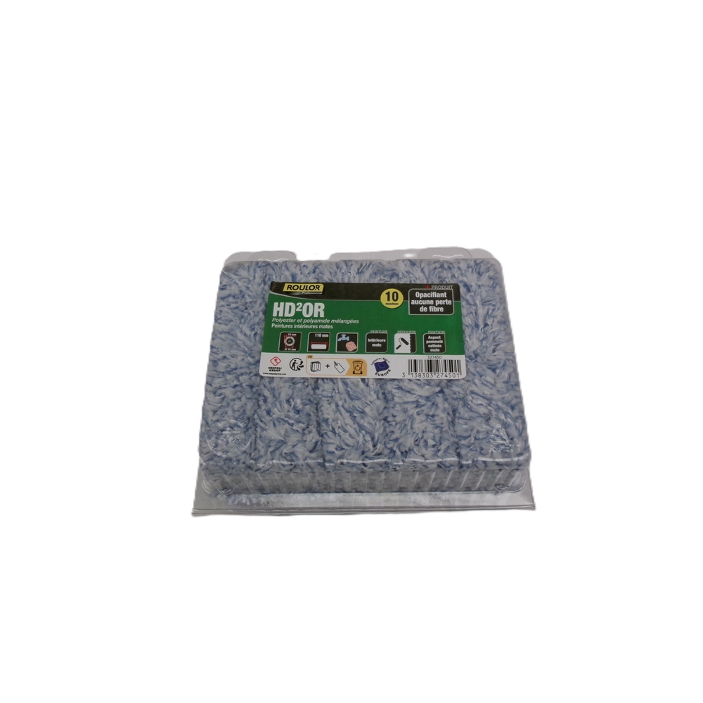 Boite de 10 mini-manchons HD²OR 110 mm pour surfaces régulières - ROULOR - 327450