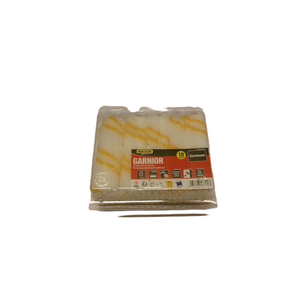 Boite de 10 mini-manchons Garnior 110 mm pour surfaces lisses et préparées - ROULOR - 328110