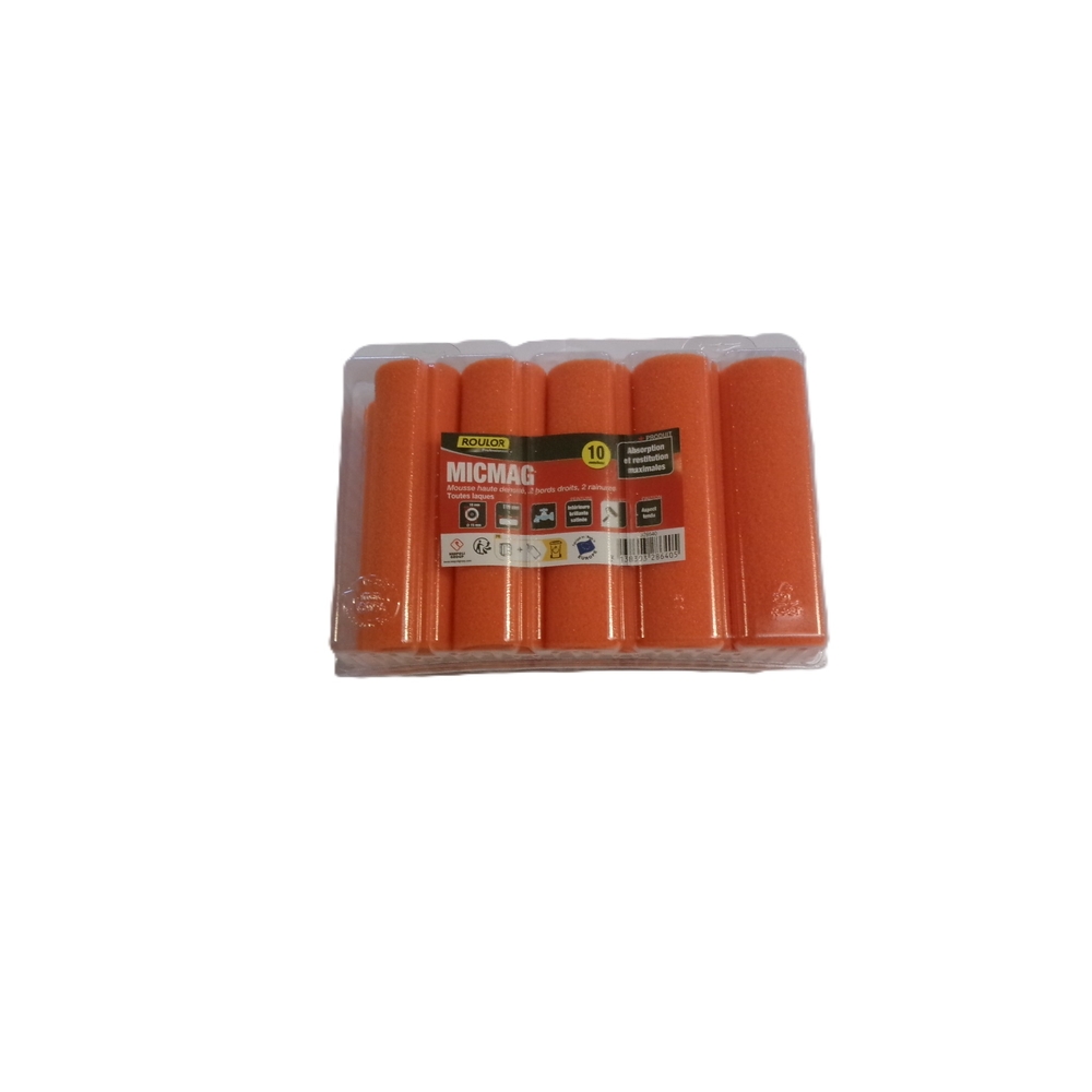 Boite de 10 mini-manchons Micmag 110 mm pour surfaces lisses et préparées - ROULOR - 328640