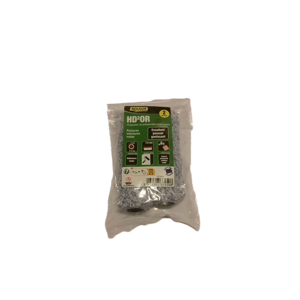 Lot de 2 mini-manchons HD²OR 110 mm pour surfaces régulières - ROULOR - 337450