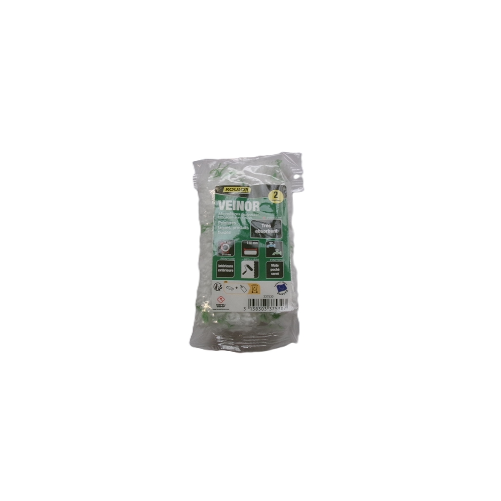 Lot de 2 mini-manchons Veinor 110 mm pour surfaces régulières - ROULOR - 337530