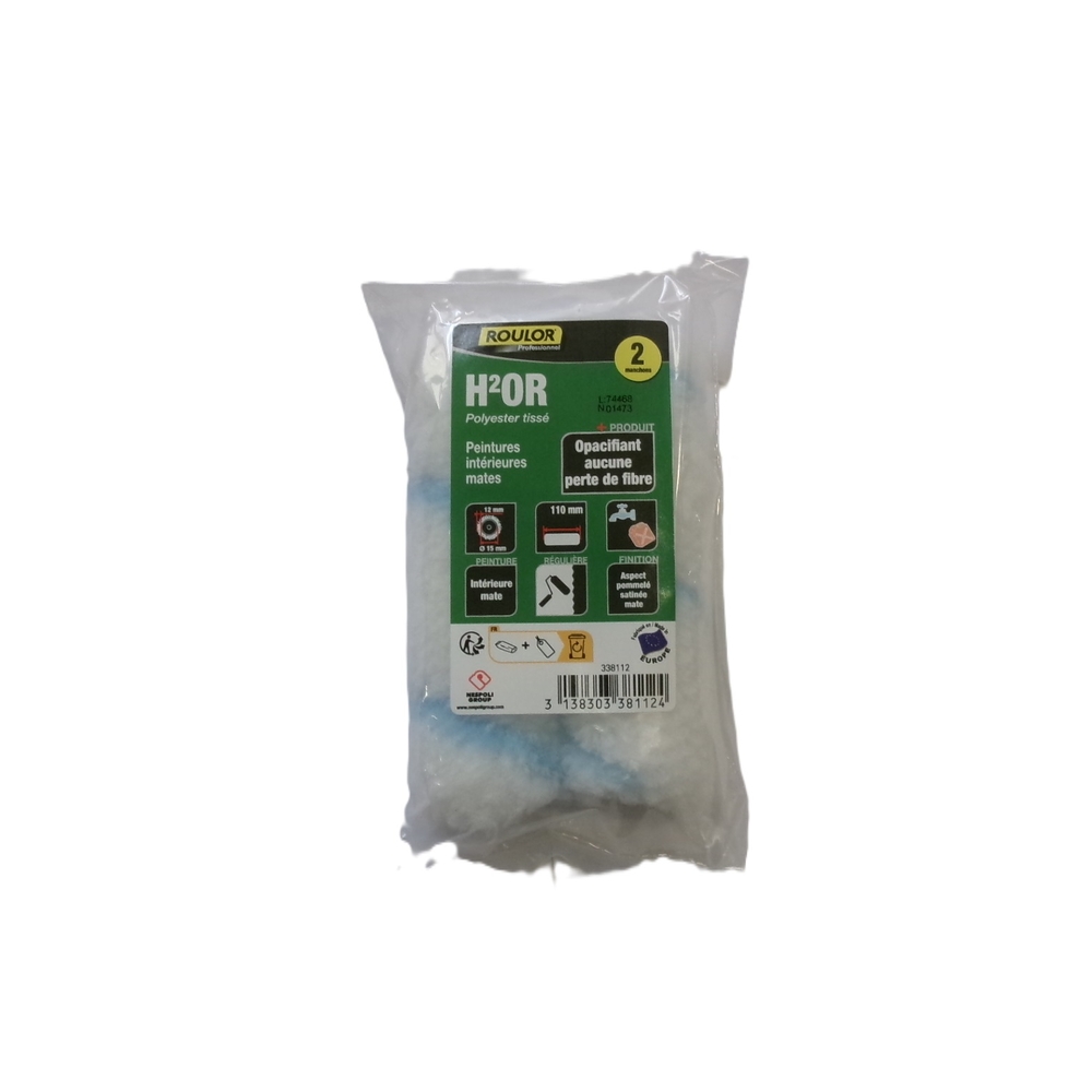 Lot de 2 mini-manchons HD²OR 110 mm pour surfaces régulières - ROULOR - 338112