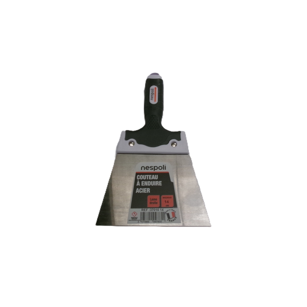 Couteau à enduire acier 14 cm avec manche soft touch - NESPOLI - 37010 14