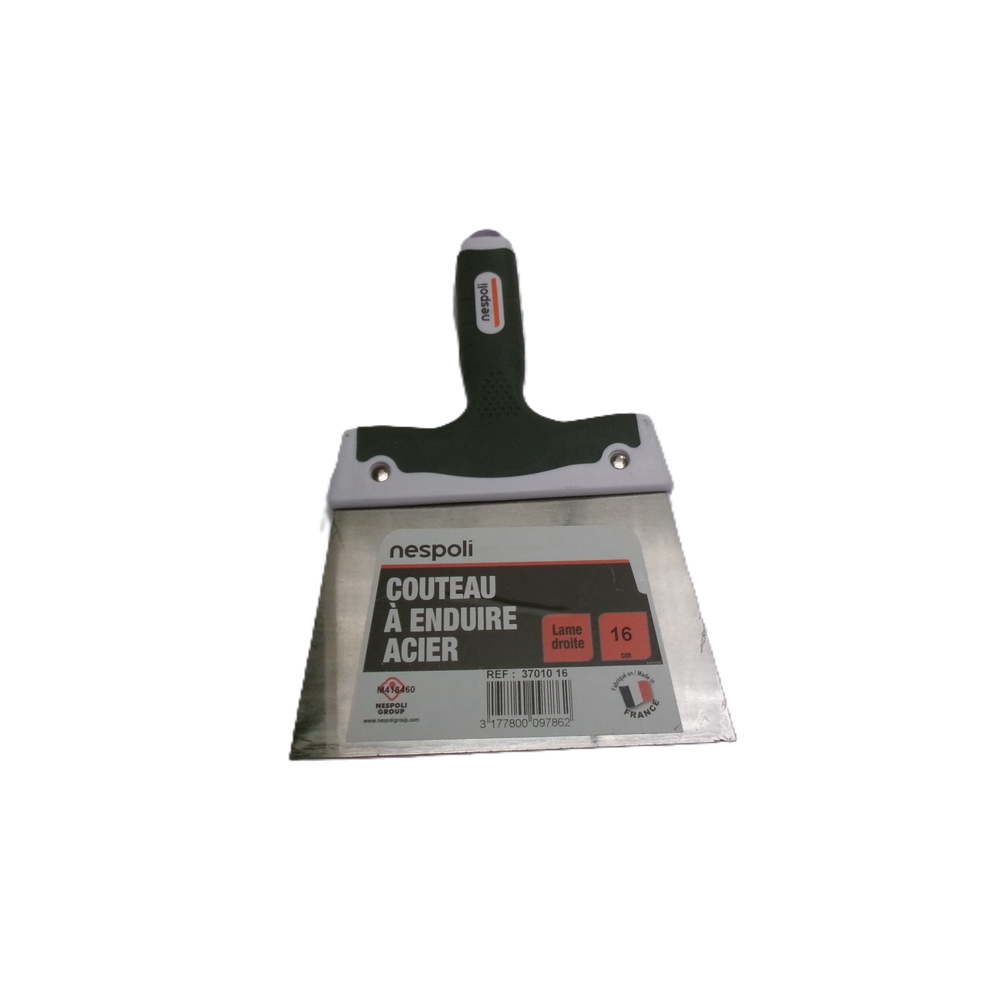 Couteau à enduire acier 16 cm avec manche soft touch - NESPOLI - 37010 16