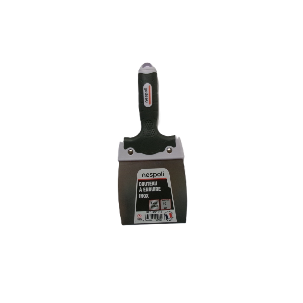 Couteau à enduire inox 10 cm avec manche soft touch - NESPOLI - 37011 10