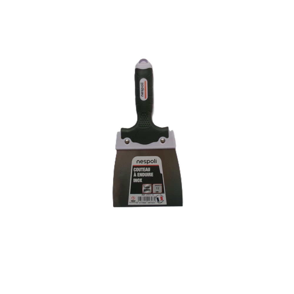 Couteau à enduire inox 12 cm avec manche soft touch - NESPOLI - 37011 12