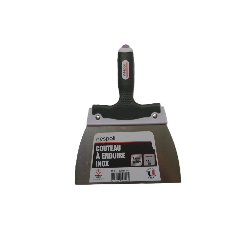 Couteau à enduire inox 18 cm avec manche soft touch - NESPOLI - 37011 18