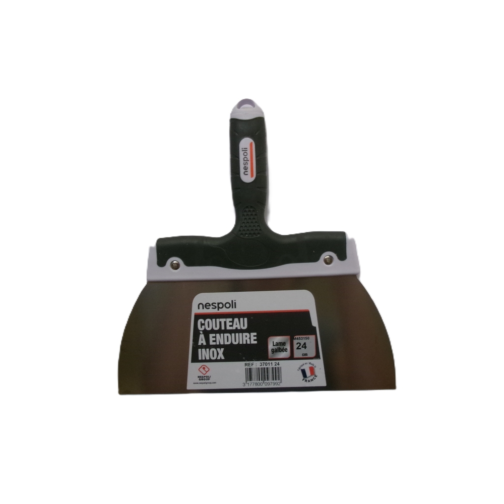 Couteau à enduire inox 24 cm avec manche soft touch - NESPOLI - 37011 24