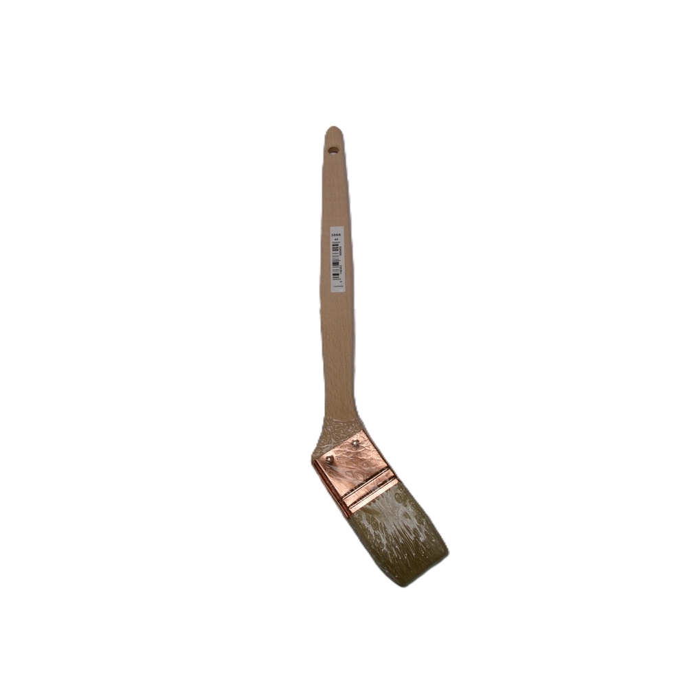 Brosse 3* coudée sur chant n°40 pour peinture phases solvantées manche bois - ROULOR - 386640