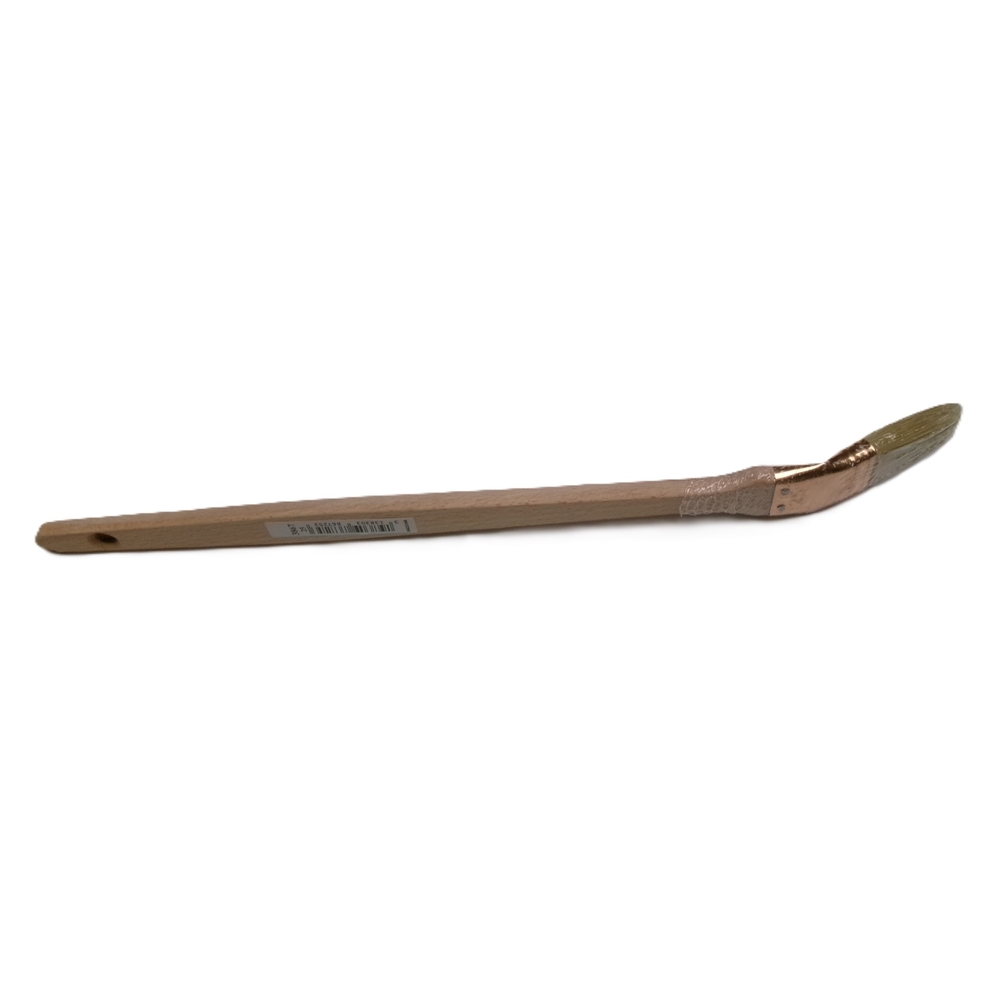 Brosse 3* coudée sur plat n°25 pour peinture phases solvantées manche bois - ROULOR - 386725