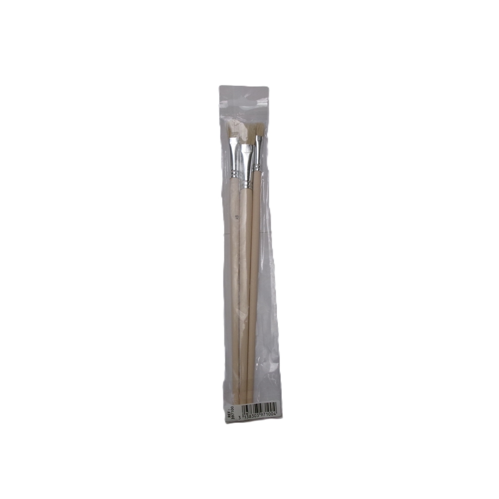 Sachet de 3 brosses à tableaux plates supérieures - ROULOR - 397100