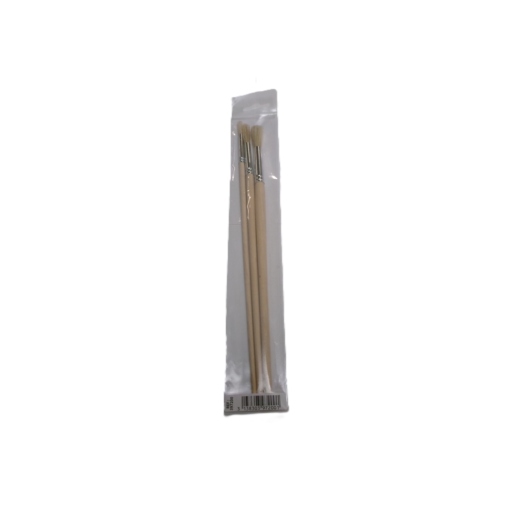 Sachet de 3 brosses à tableaux rondes supérieures - NESPOLI - 397200