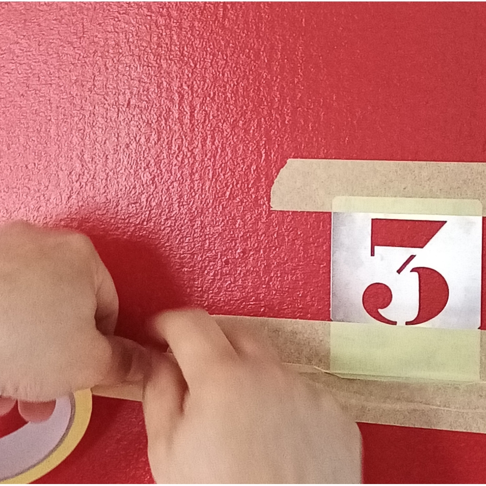 Jeu de pochoirs chiffres 100 mm - NESPOLI - 39981100