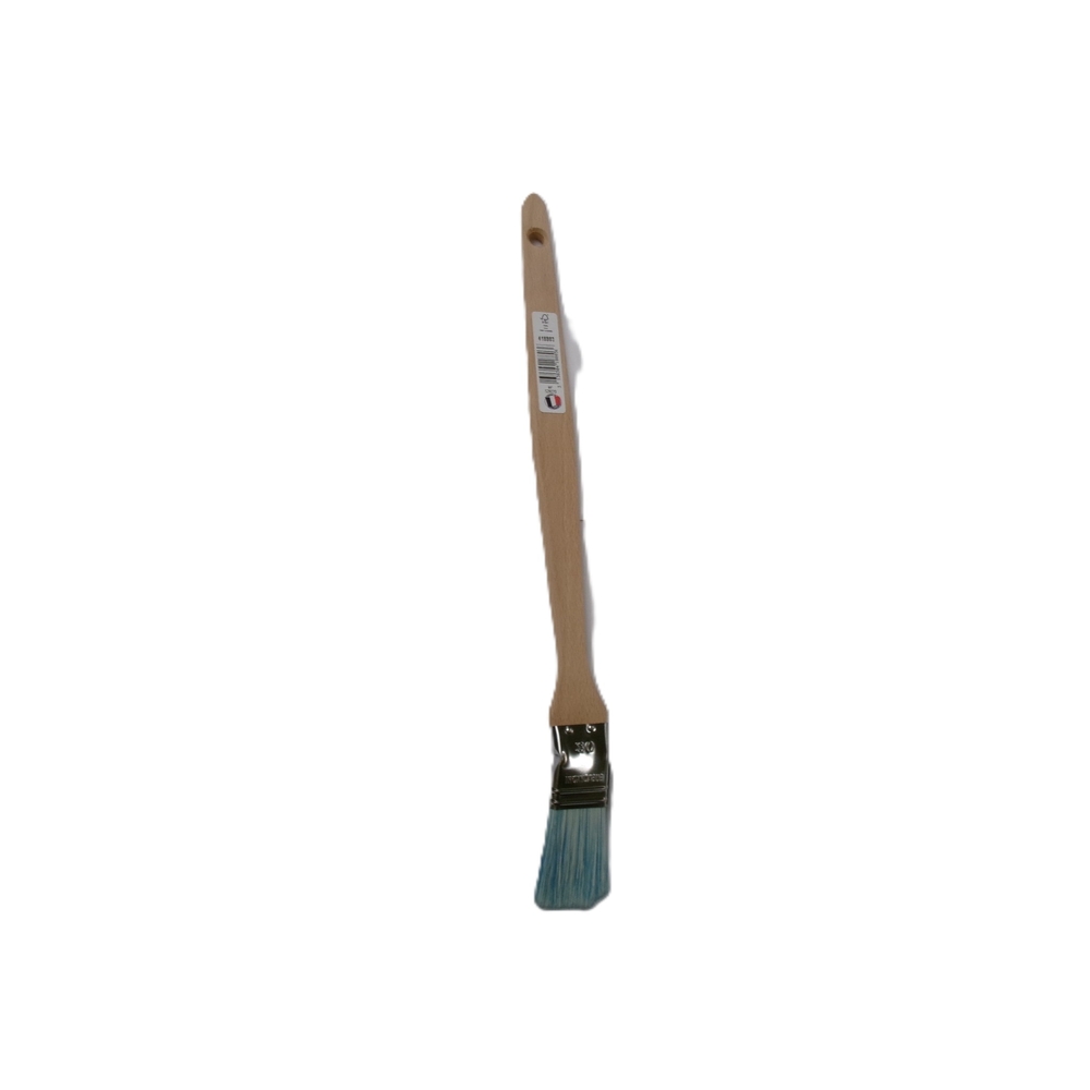 Brosse 5* coudée sur plat n°30 pour peinture phases aqueuses manche bois - ROULOR - 418803