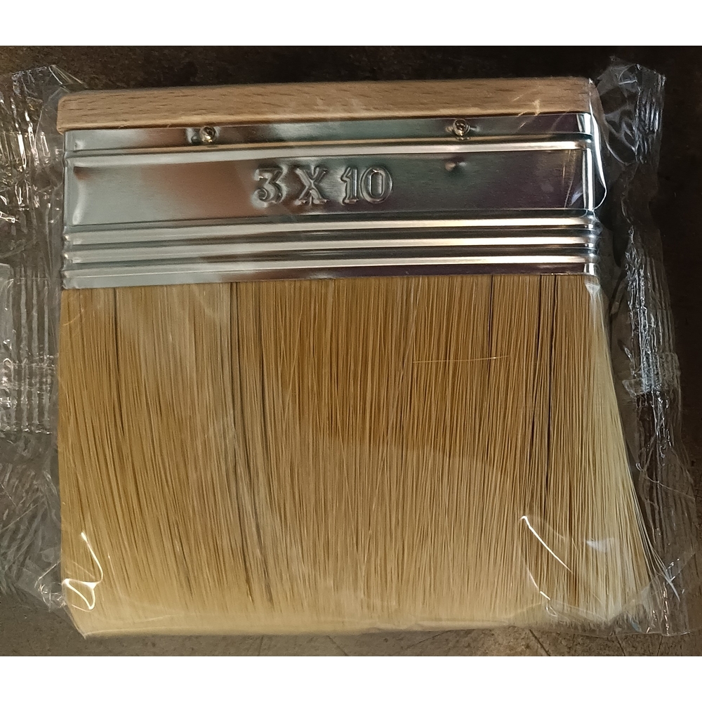 Brosse plate à panneaux 70 mm manche bois - ROULOR - 425407