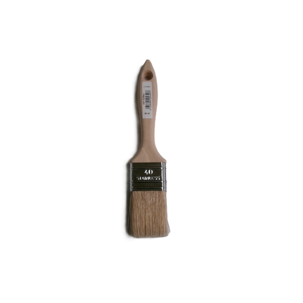 Brosse 3* plate lasure n°40 manche bois - ROULOR - 425640