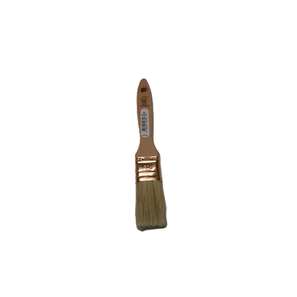 Brosse 3* plate épaisse n°30 manche bois - ROULOR - 434630