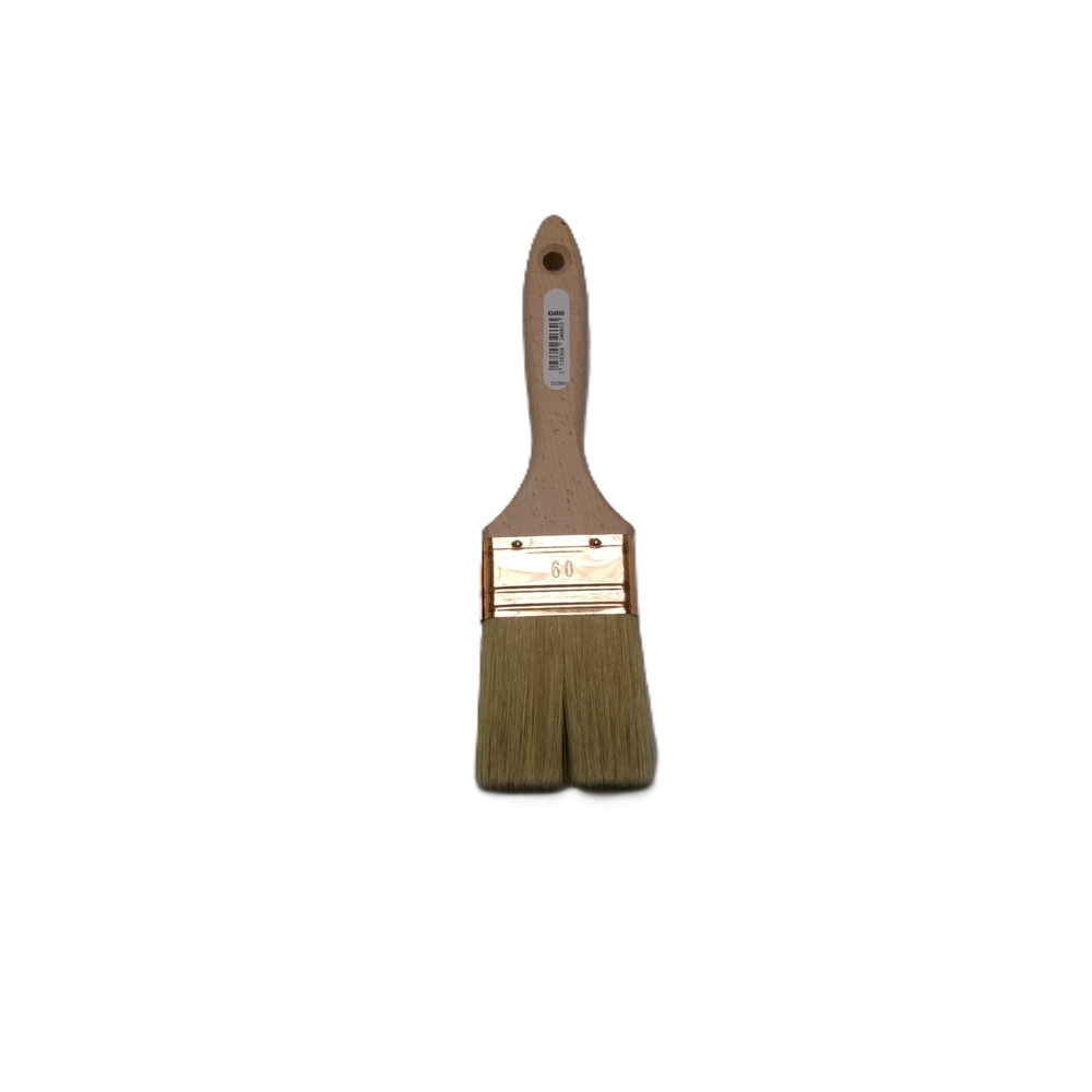 Brosse 3* plate épaisse n°60 manche bois - ROULOR - 434660