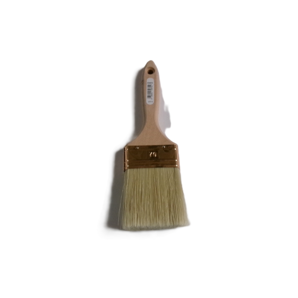 Brosse 3* plate épaisse n°70 manche bois - ROULOR - 434670