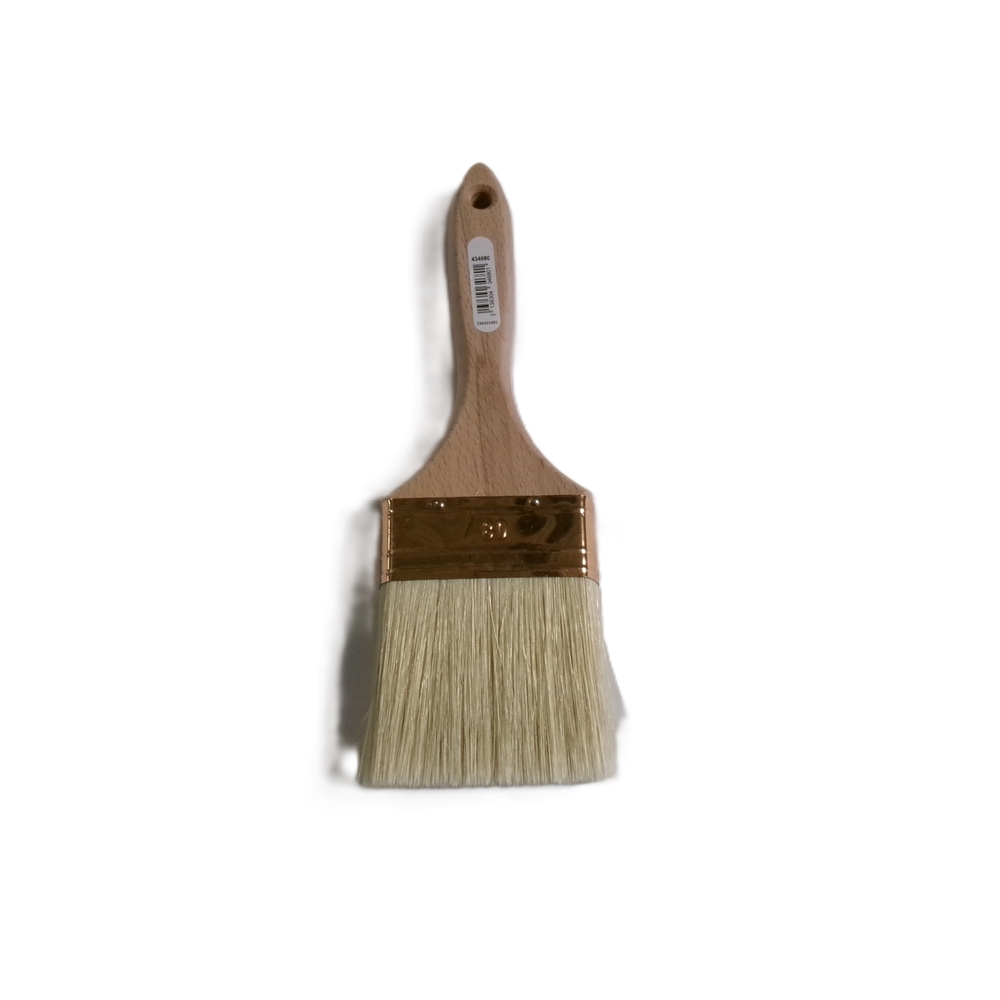 Brosse 3* plate épaisse n°80 manche bois - ROULOR - 434680