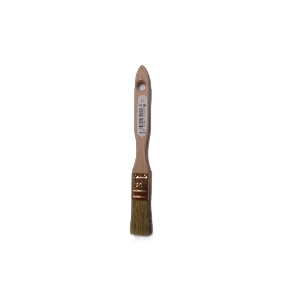 Brosse plate moyenne n°20 manche bois - ROULOR - 435020