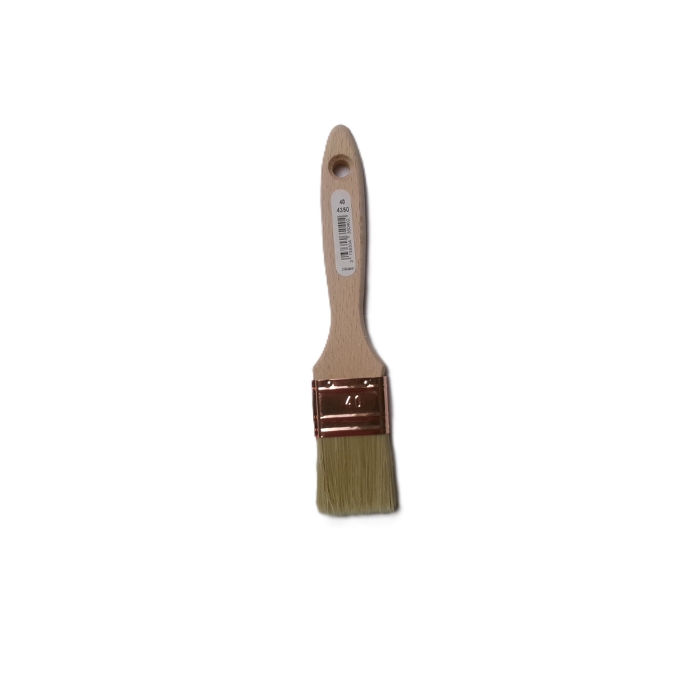 Brosse plate moyenne n°40 manche bois - ROULOR - 435040