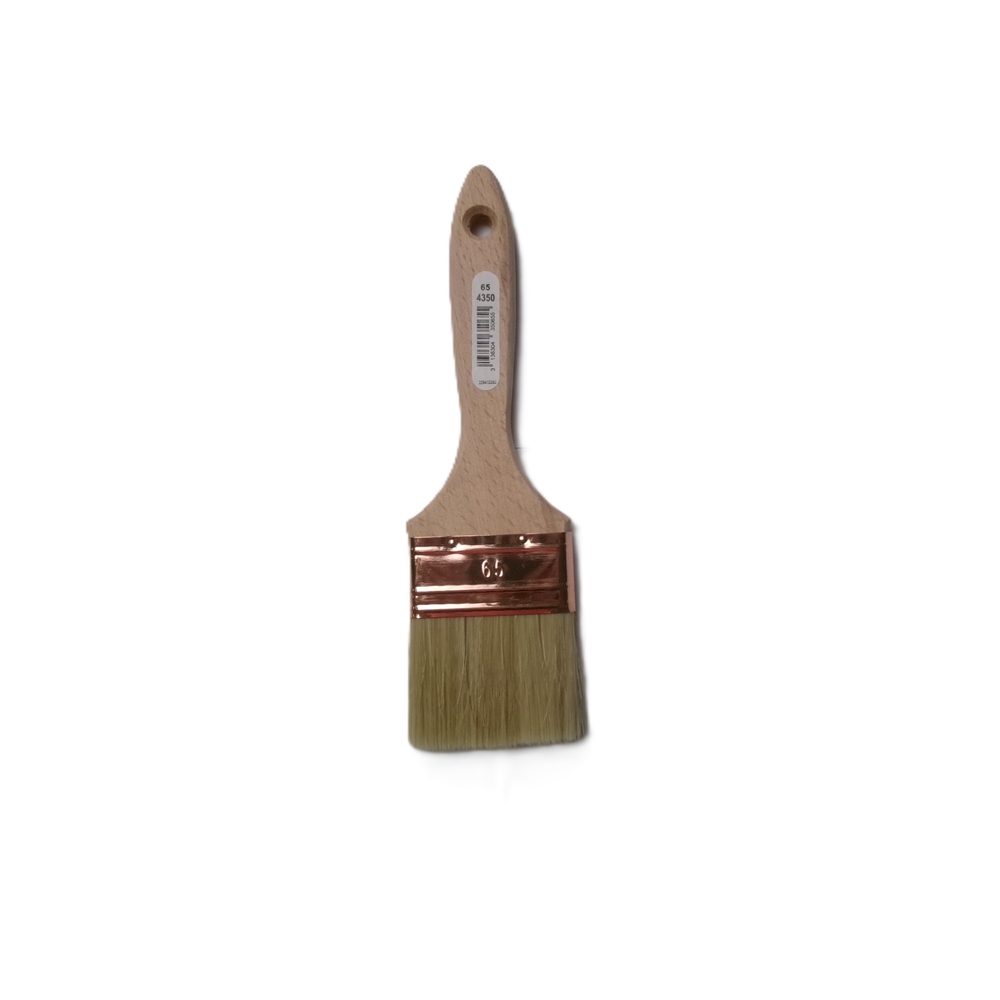 Brosse plate moyenne n°65 manche bois - ROULOR - 435065