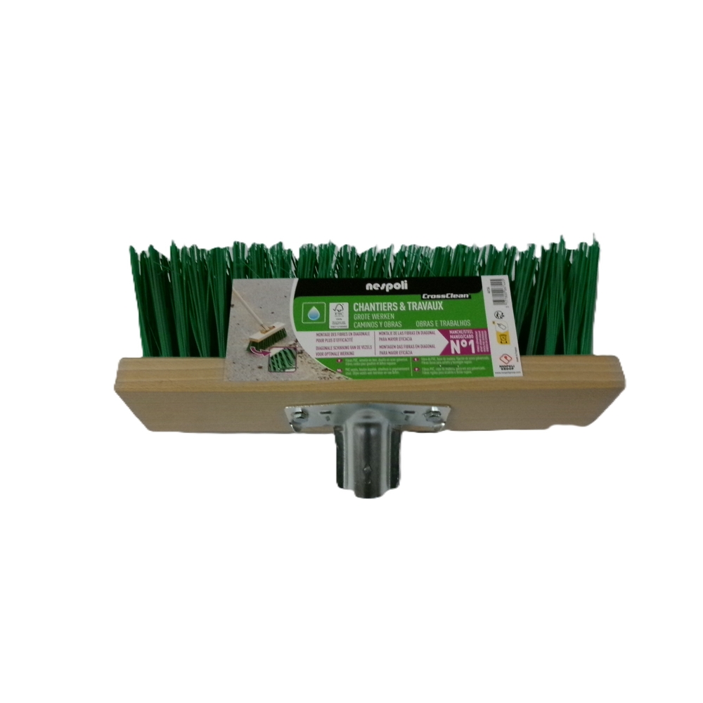 Balai cantonnier 32 cm semelle bois FSC - NESPOLI - 46134