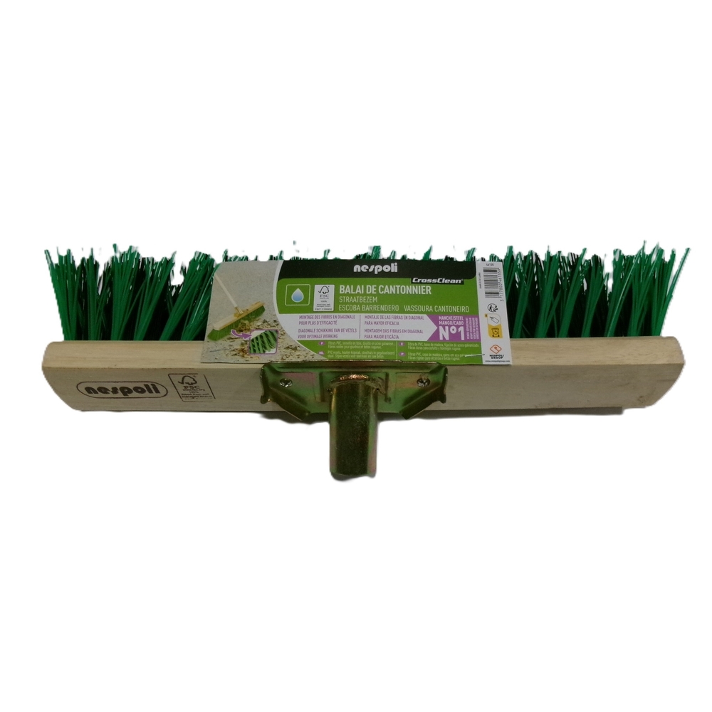 Balai cantonnier 40 cm semelle bois FSC - NESPOLI - 46135
