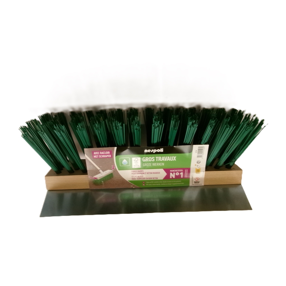 Balai cantonnier 32 cm semelle bois - NESPOLI - 46136