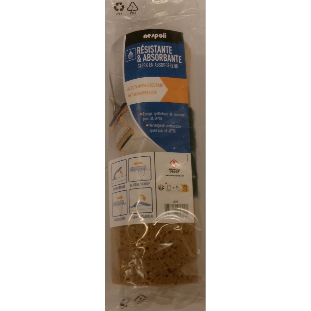 Éponge de rechange pour balai 46708 - NESPOLI - 46709