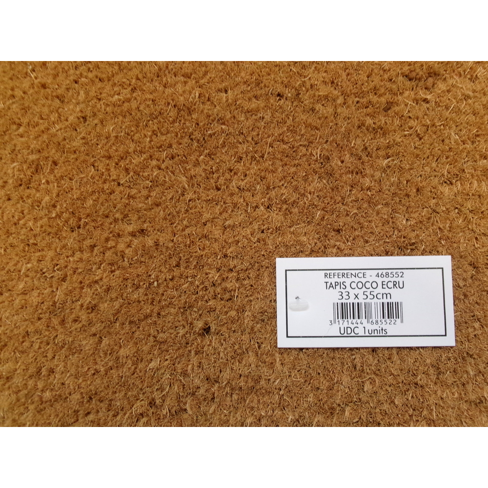 Tapis coco écru 33x55 cm - NESPOLI - 468552