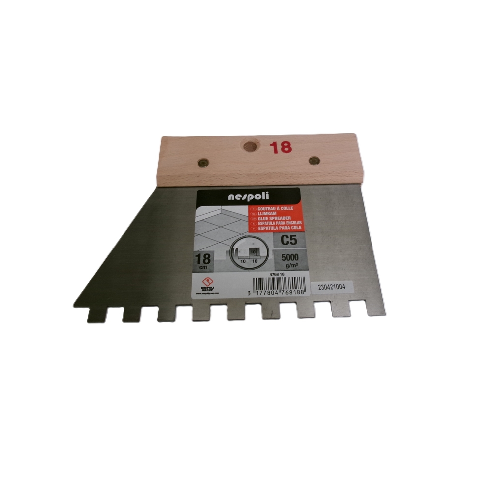 Couteau à colle matériaux lourds 18 cm - NESPOLI - 4768 18