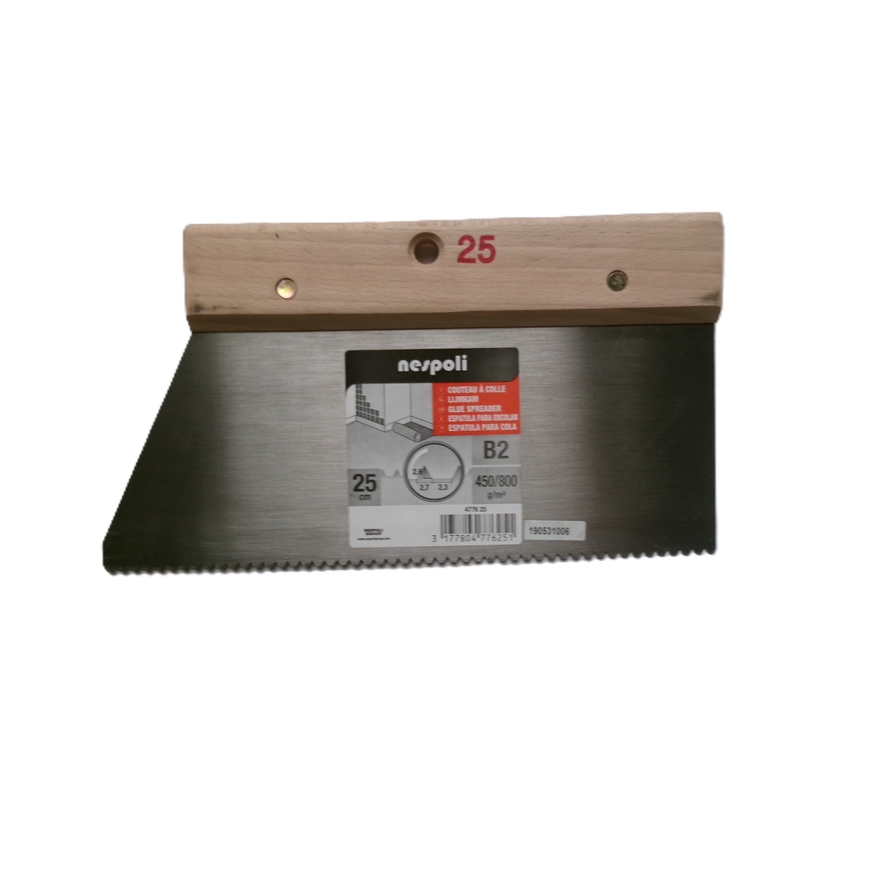 Couteau à colle petits carrelages 25 cm - NESPOLI - 4776 25