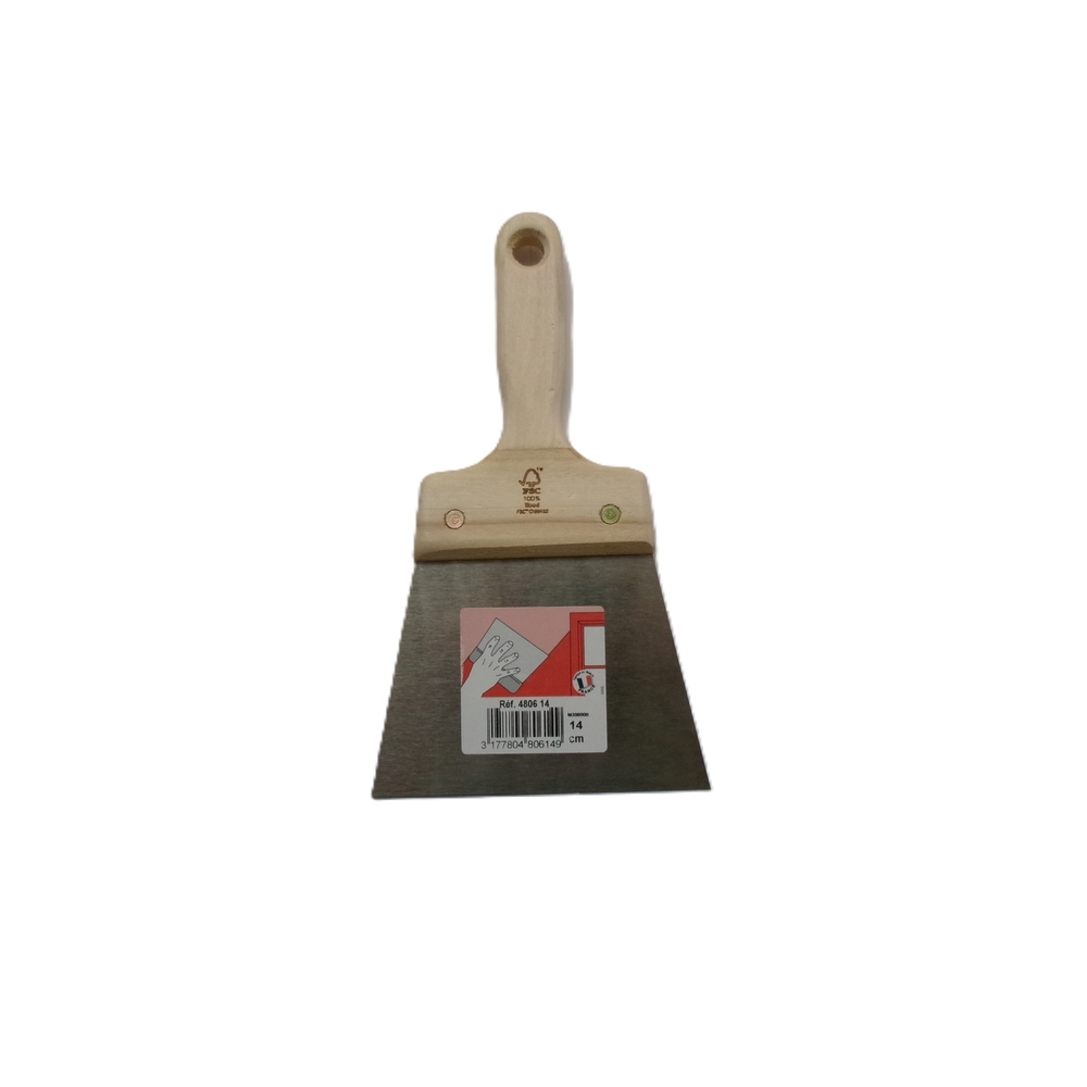 Couteau à enduire ÉCO 14 cm avec manche bois FSC - NESPOLI - 4806 14