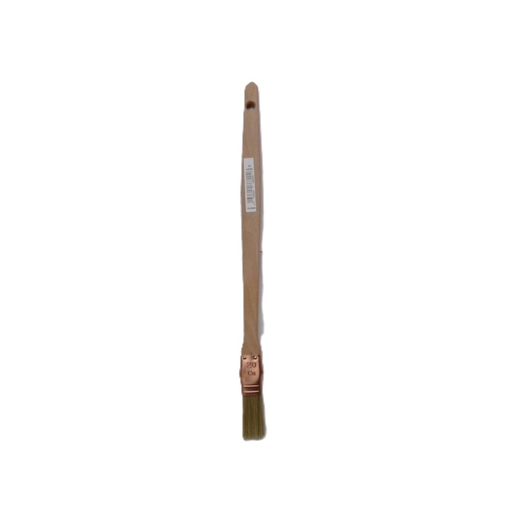 Brosse 5* coudée sur plat épaisse n°20 pour peinture phases solvantées manche bois - ROULOR - 486820